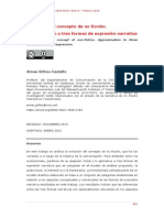 Gifreu-Castells (2015) - Evolución Del Concepto de No Ficción. Aproximación A Tres Formas de Expresión Narrativa