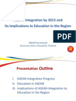 ASEAN Integration by 2015 and Its Implications for Education