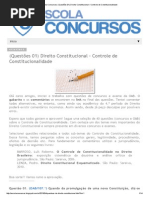 Escola Concursos_ (Questões 01) Direito Constitucional – Controle de Constitucionalidade