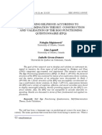 Measuring Selfhood Acording to Selfdetermination Theory