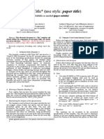 Formato Paper IEEE 2014