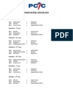 Mixed Netball Roster 