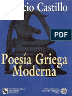 Castillo Horacio - Poesía Griega Moderna