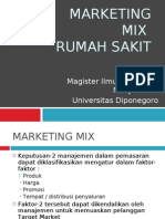 Marketing Mix Rumah Sakit - Septo Pawelas Arso