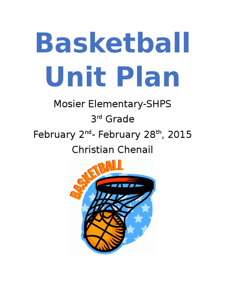 Basketball Unit Plan PDF Team Sports Athletic Sports
