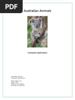 Information Report Template Animals | PDF | Koala | Mammal Orders