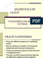Fraud Taxonomies and Models