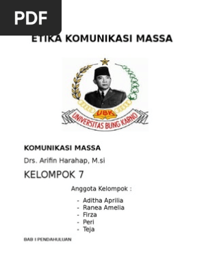 Etika Komunikasi Massa