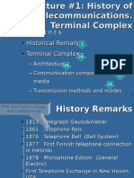 History of Telecommunications. Terminal Complex