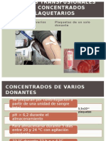 Tecnicas Transfusionales para Concentrados Plaquetarios Diapos