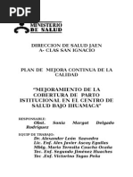 Plan de Mejora Continua