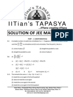 Jee Main Maths Solutions 2015