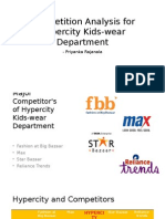 Competition Analysis For Hypercity Kids-Wear Department: - Priyanka Rajanala
