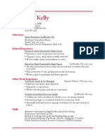 Elise Kelly's Resume