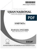 Bocoran Soal UN Bahasa Inggris SMP 2015 by Pak-Anang.blogspot.com