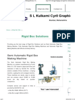 Rigid Box Solutions - Semi Automatic Rigid Box Making Machine, Fully Automatic Rigid Box Making Machines and Automatic Rigid Bo