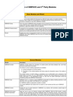 SIMPACK GEN Description of Modules