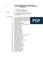 Minit Mesyuarat Pembubaran Dan Perlantikan BKG2014