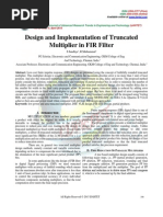 Design and Implementation of Truncated Multiplier in FIR Filter