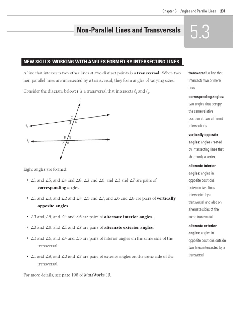 Chapter Five Part Two Angle Elementary Geometry