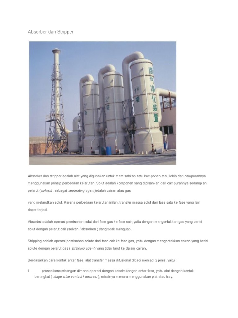 Absorber Dan Stripper | PDF
