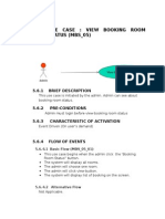 5.6 Use Case: View Booking Room STATUS (MBS - 05) : 5.6.1 Brief Description