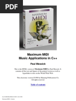 Maximum MIDI Music Applications in C++