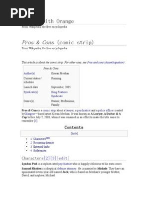 Pros and Cons