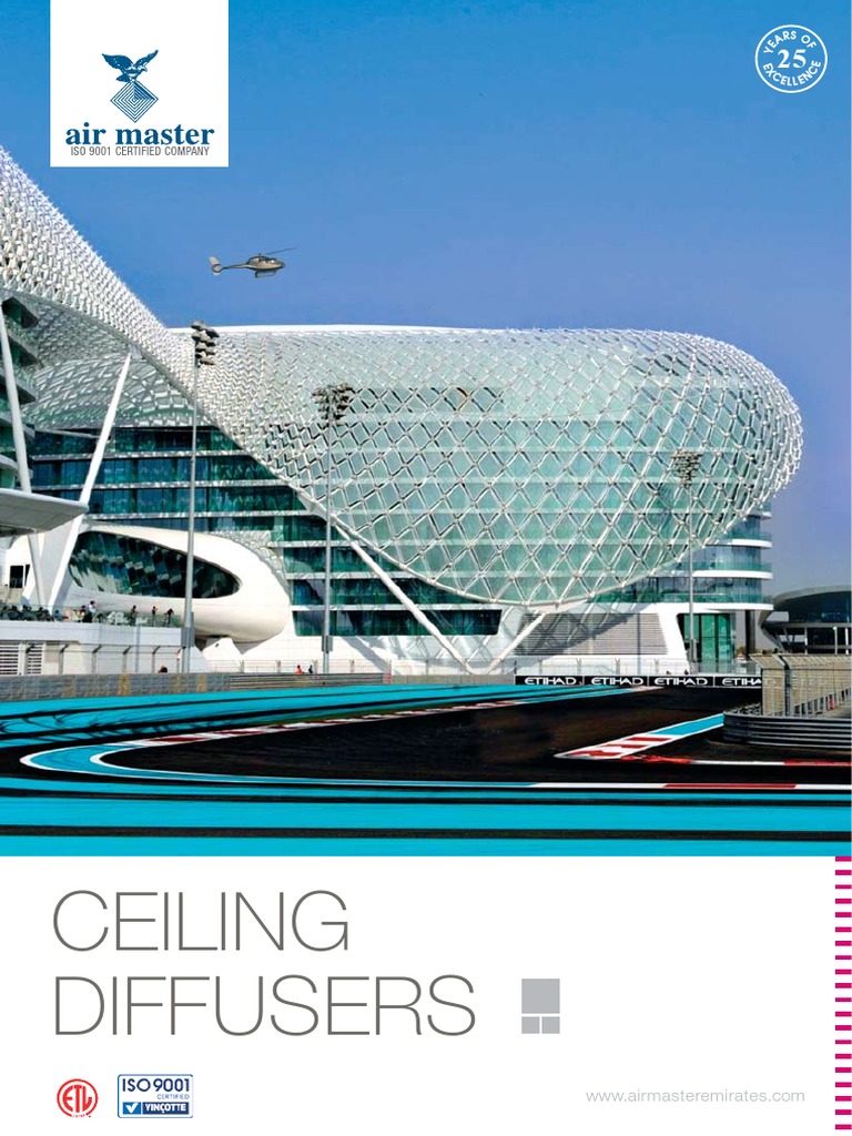 Airmaster Ceiling Diffusers Overview | PDF | Duct (Flow) | Extrusion