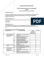 FA010 - FAW Qualification Specification