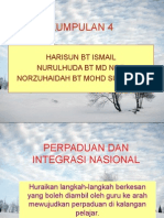 PERPADUAN DAN INTEGRASI NASIONAL MELALUI KURIKULUM DAN KO-KURIKULUM