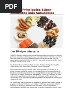 Los 10 Principales Súper Alimentos Más Saludables