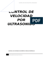 Control de Velocidad Por Ultrasonido