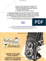 Rolleiflex Automat User Manual