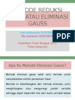 Metode Eliminasi Gauss