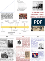 Triptico Sobre El Fin Del Viejo Orden en Las Haciendas de México (1911-1913)