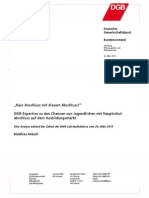 STUDIE Kein Anschluss Mit Diesem Abschluss DGB Expertise Zu Den Chancen Von Jugendlichen Mit Hauptschulabschluss Auf Dem Ausbildungsmarkt