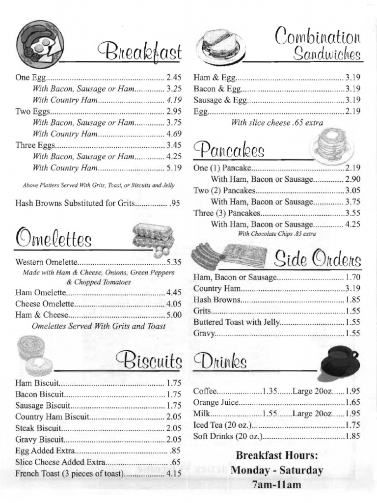 Athas Family Restaurant Menu | PDF | Meat Dishes | Convenience Food