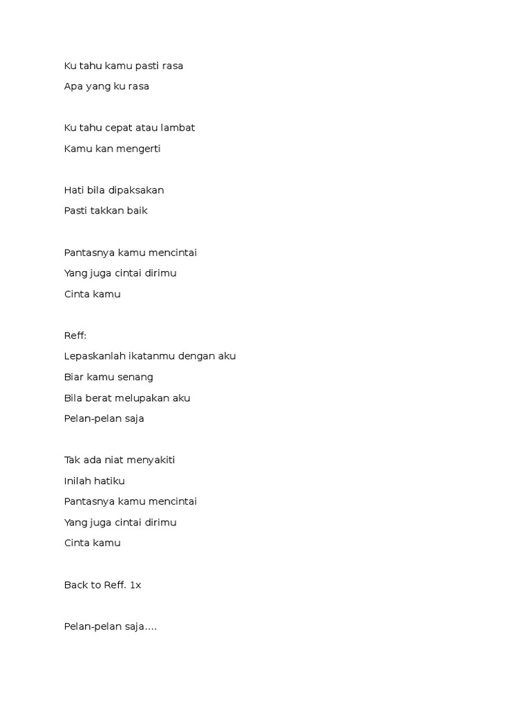 Lirik Lagu Kotak Pelan Pelan Saja Pdf