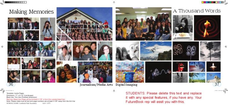 Lambrick Park Yearbook Template Guide | PDF | Computers