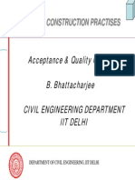 IIT Delhi Construction Practises Quality Control