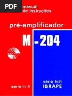 Manual de Instruções do Pré-Amplificador M 204