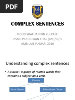 Complex Sentence