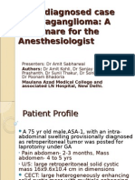 Paraganglioma case presentation