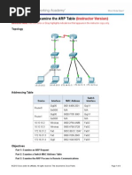 5.2.1.7 Packet Tracer - Examine The ARP Table Instructions IG