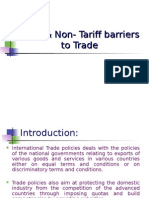 Tariff & Non-Tariff Barriers To Trade