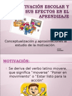 Conceptualización y Aproximaciones Al Estudio de La Motivación