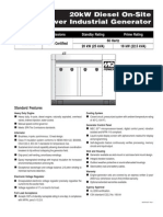20kW Diesel On-Site Power Industrial Generator