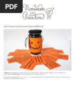 Jogo “Doçuras Ou Travessuras” Para o Halloween _ Namorada Criativa - Por Chaiene Morais