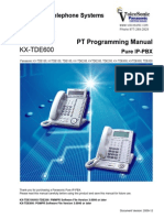 Panasonic KX TDE100 200 600 PT Programming Manual